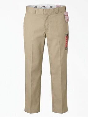 Dickies Women's Original Fit 774® Work Pants Resist Wrinkles, Khaki Size 12P